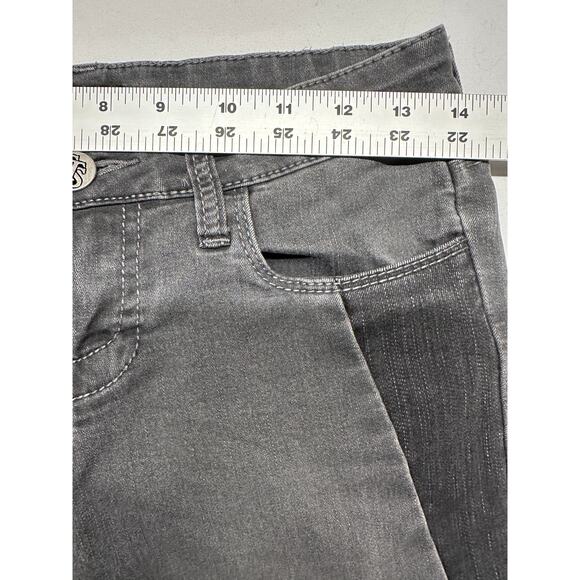 STS Blue Skinny Detailed Black Jeans Size 5 Faded Knee Design Goth Emu Rocker - Picture 9 of 9